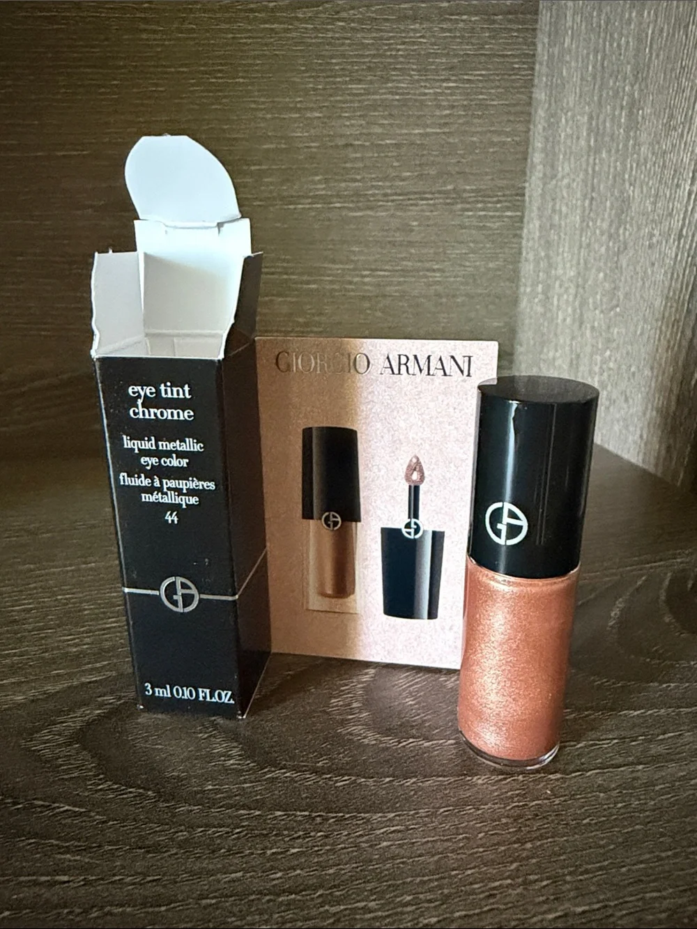 ❤️$18 NWT Giorgio Armani Eye Tint Chrome Liquid Metallic Eye Color – Rose Gold